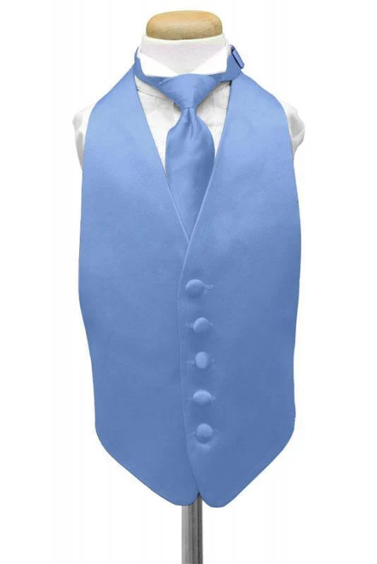 Luxury Satin Kids Tuxedo Vest-16