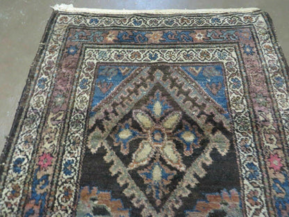 3' X 6' Antique Handmade India Floral Oriental Wool Rug Veg Dyes Nice-2