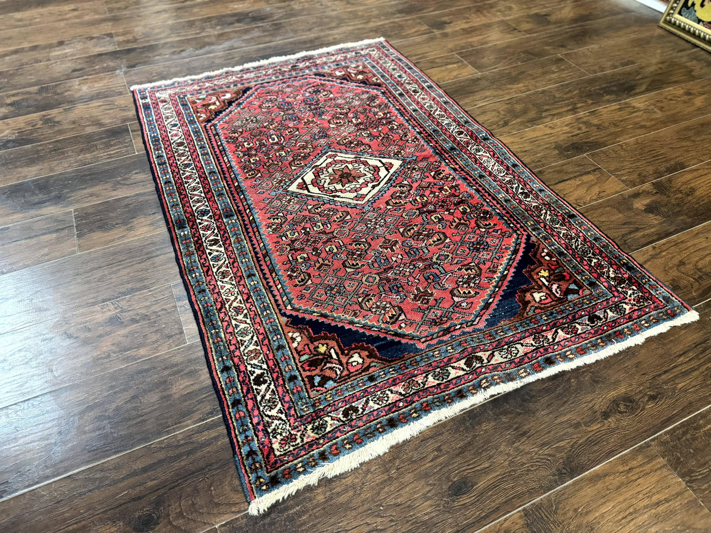 Antique Persian Tribal Rug 3.6 x 5, Hamadan Angelas Rug-1