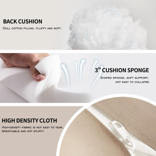 5 Piece Outdoor Patio Furniture Set Modular Outdoor Furniture Set Wicker Outdoor Sectional Sofa with Cushions Table Patio Set for Balcony Porch Deck Yard (Salmon&Orange Wicker, Sand Cushion)