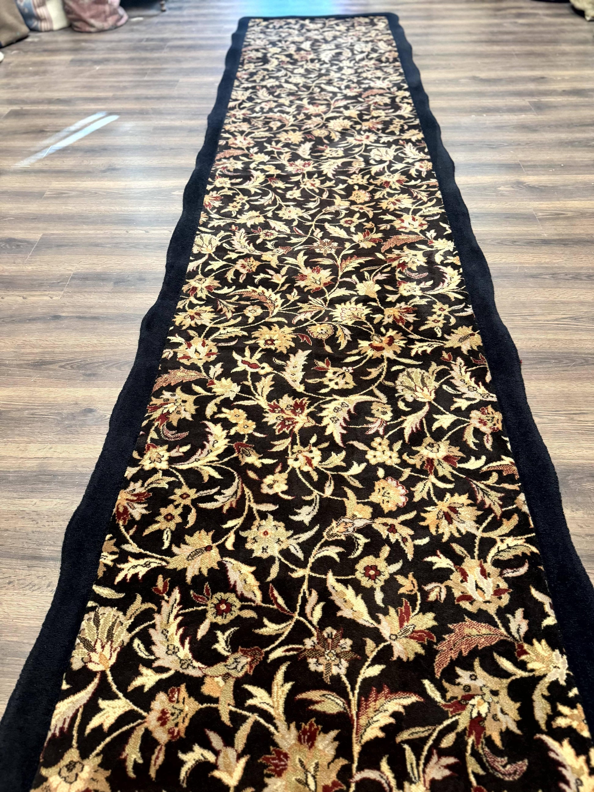 Floral Runner Rug 3.6 x 17-1