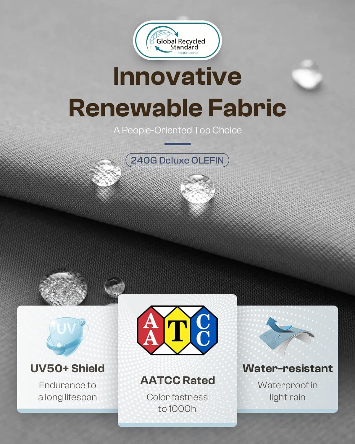 Aluminum Patio Furniture Set with Thick Cushions-3