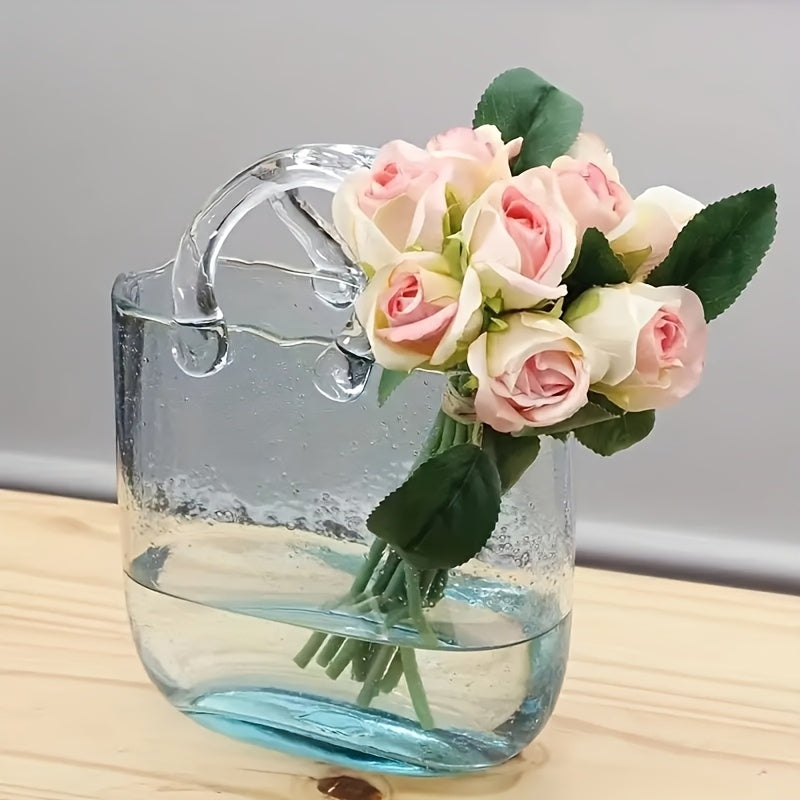 Nordic Style Handbag Glass Vase Fish Tank