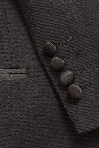 "Edge" Black Tuxedo Jacket Notch (Separates)-1