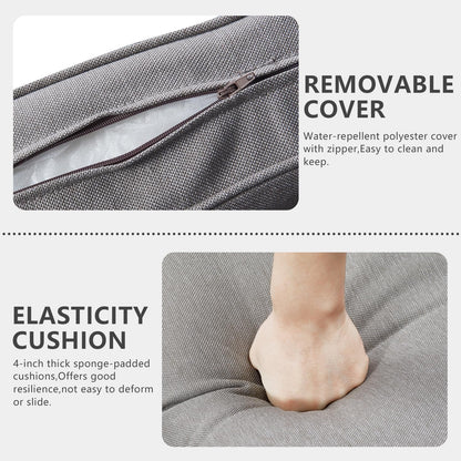 9 Piece Outdoor Patio Furniture Set with Swivel Rockers