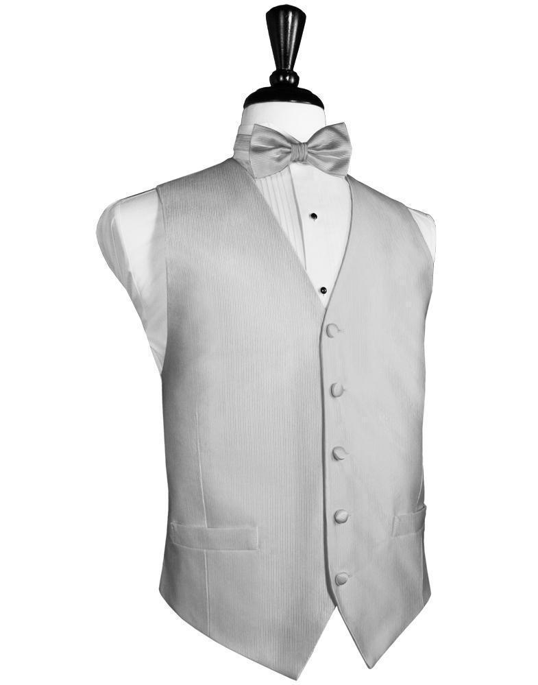 Faille Silk Tuxedo Vest-3