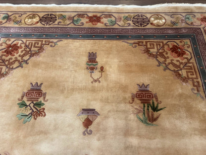 Chinese Wool Rug 8x12, Chinese 90 Line Rug