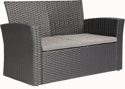 Outdoor Wicker Patio Furniture Set with Comfortable Cushions