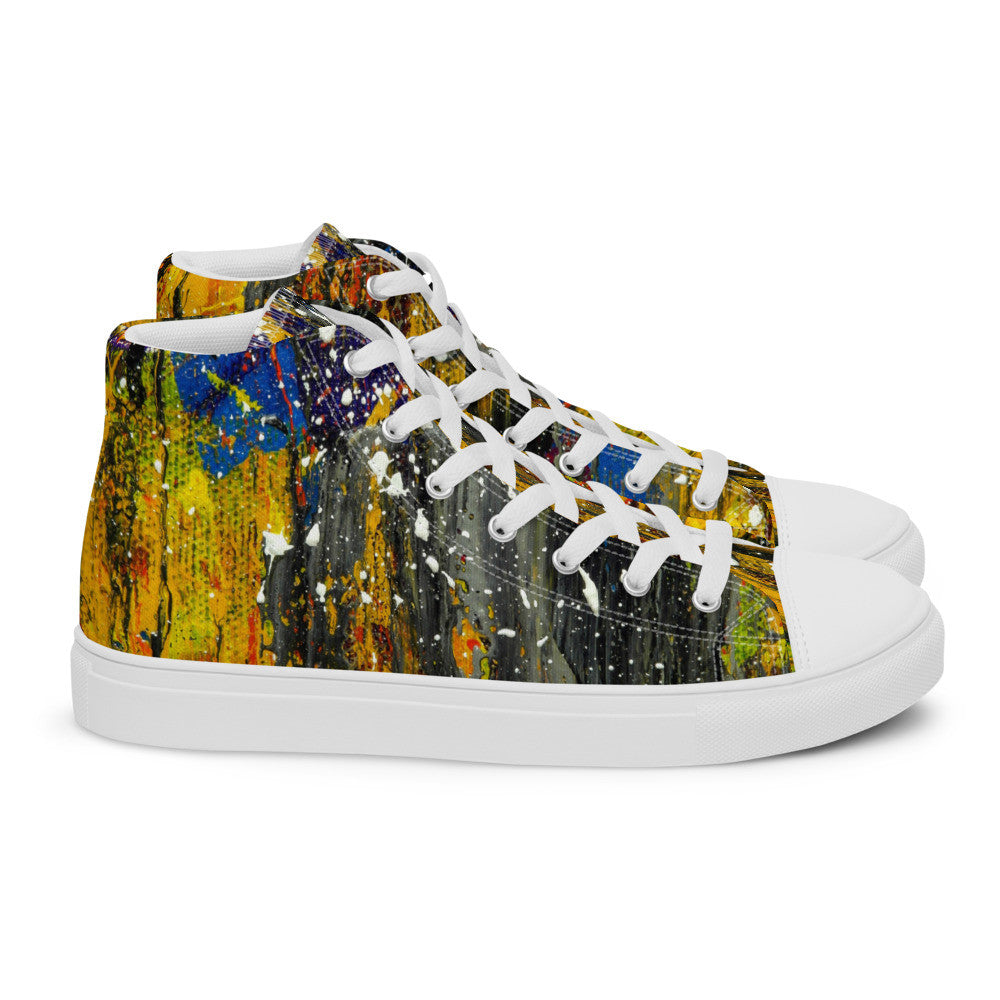 Gianneli Colours Handmade Men’s High Top Canvas Shoes