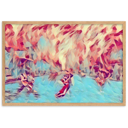 DANCE ME LIKE THE RAIN THAT BURNING OUT THE FIRE AROUND ME Framed Poster