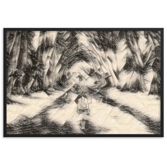 LOVE IS WHEN YOU CAN SEE WITHIN ME A.K Velvet Edition Framed Poster-0