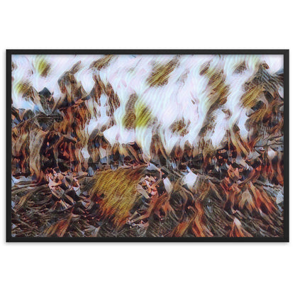 DANCE ME LIKE THE RAIN THAT BURNING OUT THE FIRE AROUND ME Velvet Framed Poster-0