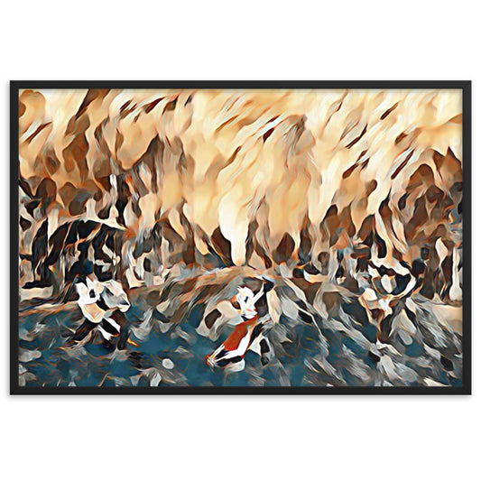 DANCE ME LIKE THE RAIN THAT BURNING OUT THE FIRE AROUND ME Framed Poster