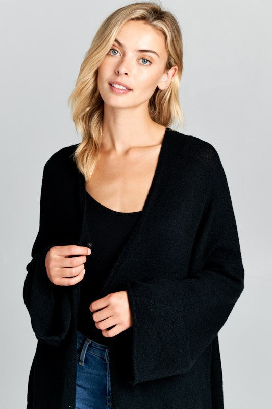 Extra Soft Oversize Open Front Kimono Cardigan-0