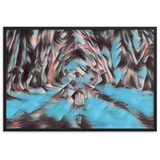 LOVE IS WHEN YOU CAN SEE WITHIN ME A.K PREMIUM Framed Poster