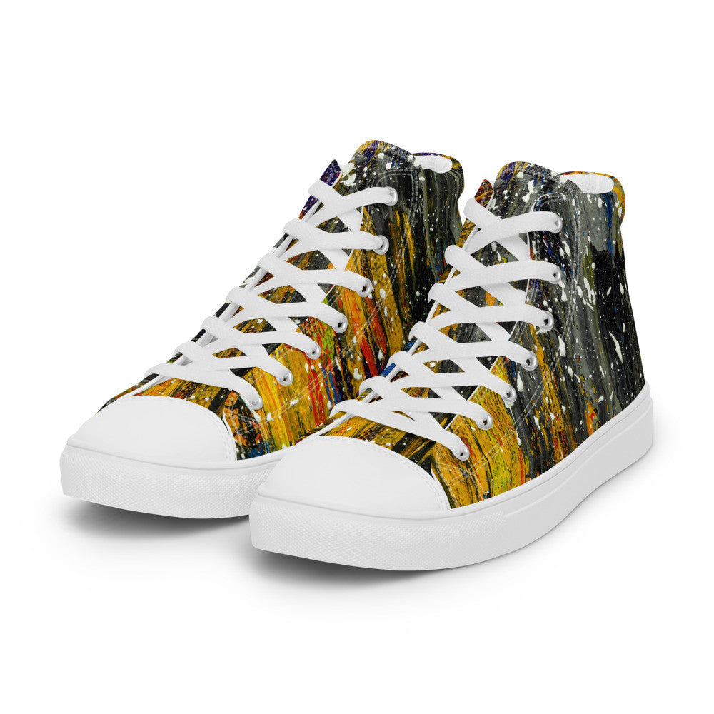 Gianneli Colours Handmade Men’s High Top Canvas Shoes