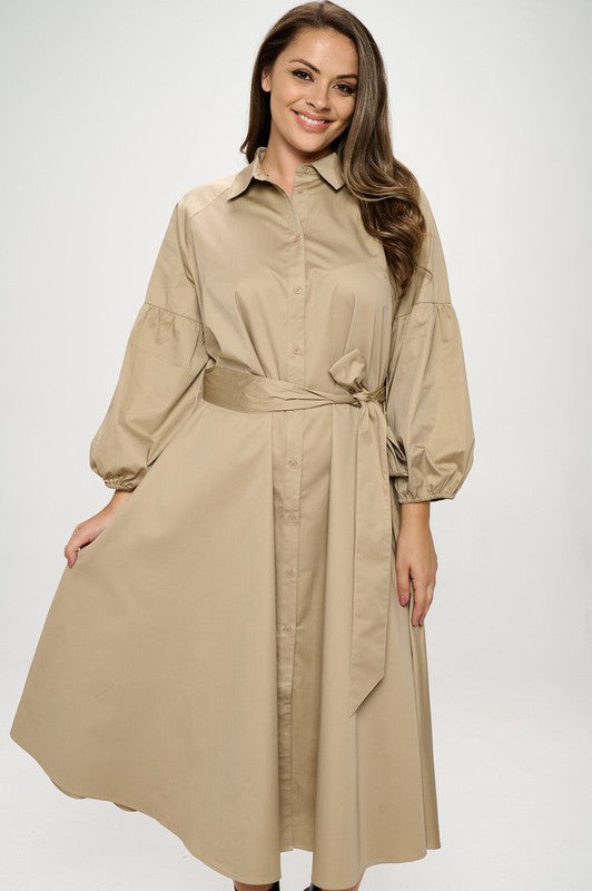 Maxi Shirt Dress
