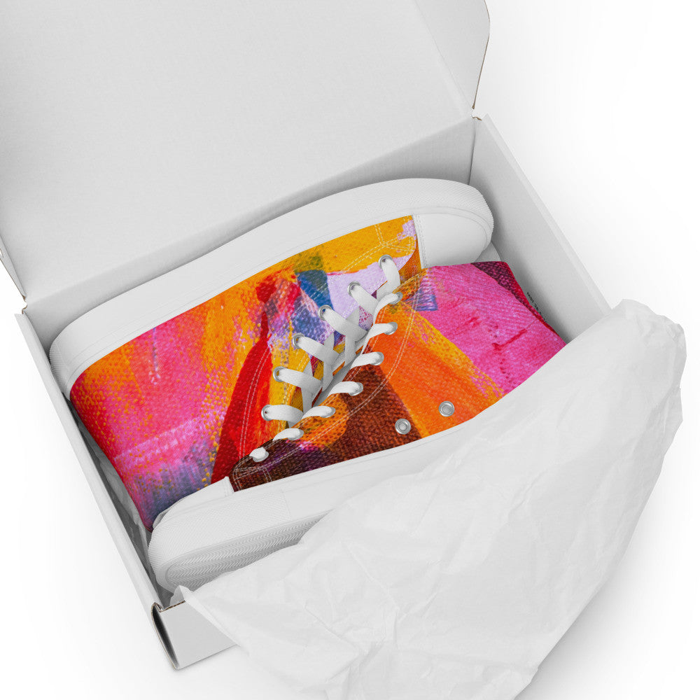 Gianneli Colours Handmade Women’s High Top Canvas Shoes