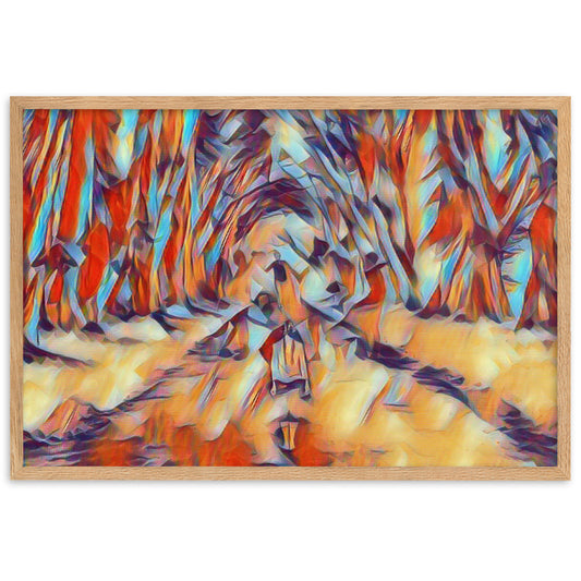 LOVE IS WHEN YOU CAN SEE WITHIN ME A.K Velvet Edition Framed Poster-0