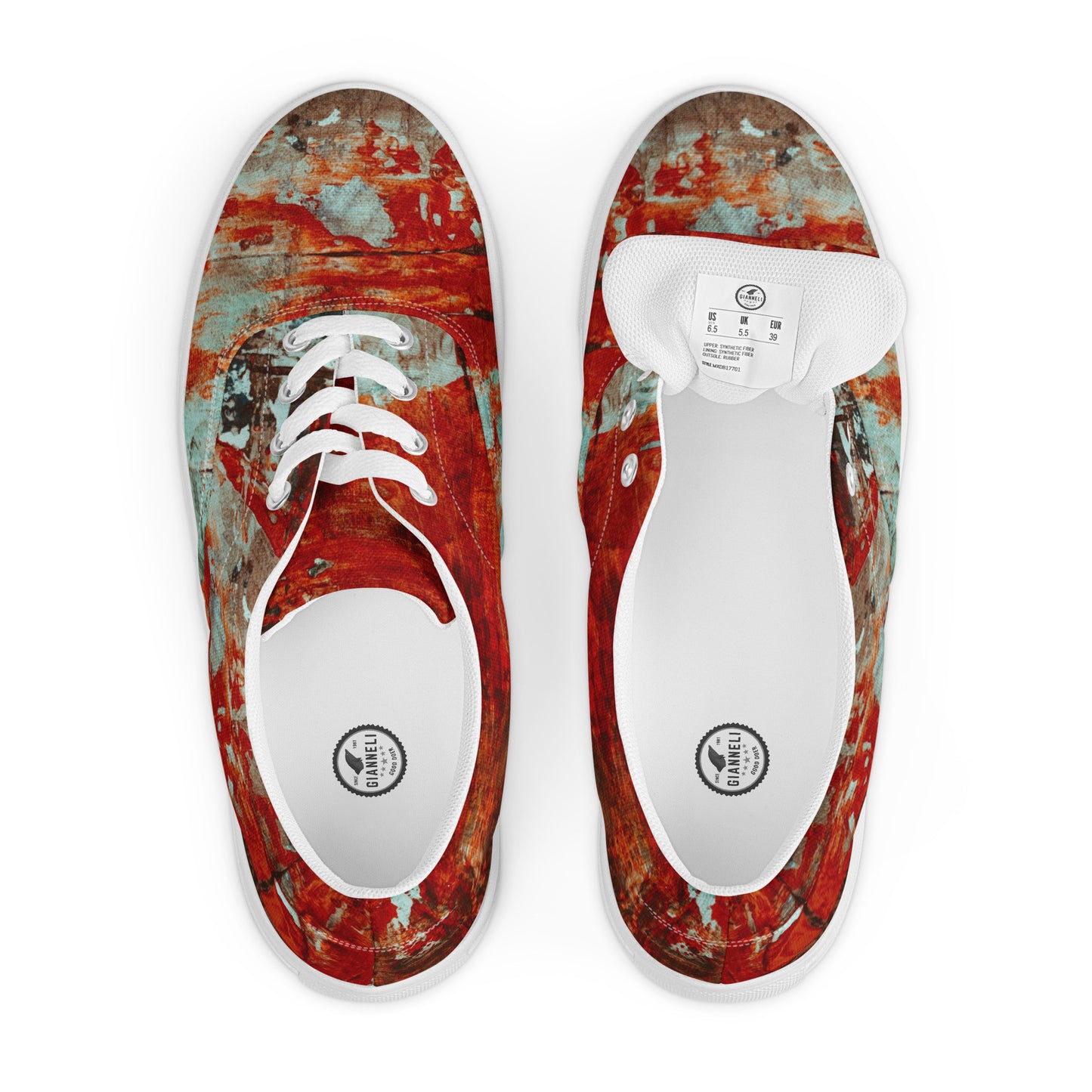 Gianneli Colours Men’s Lace-Up Canvas Shoes