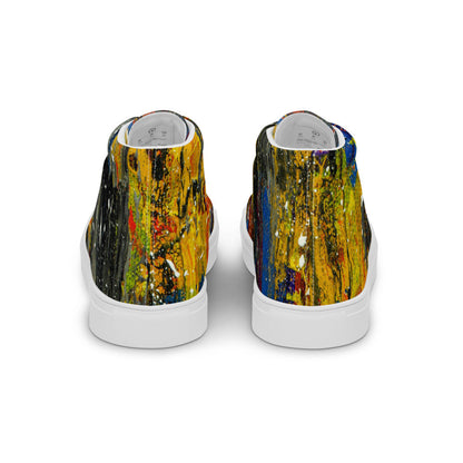 Gianneli Colours Handmade Men’s High Top Canvas Shoes