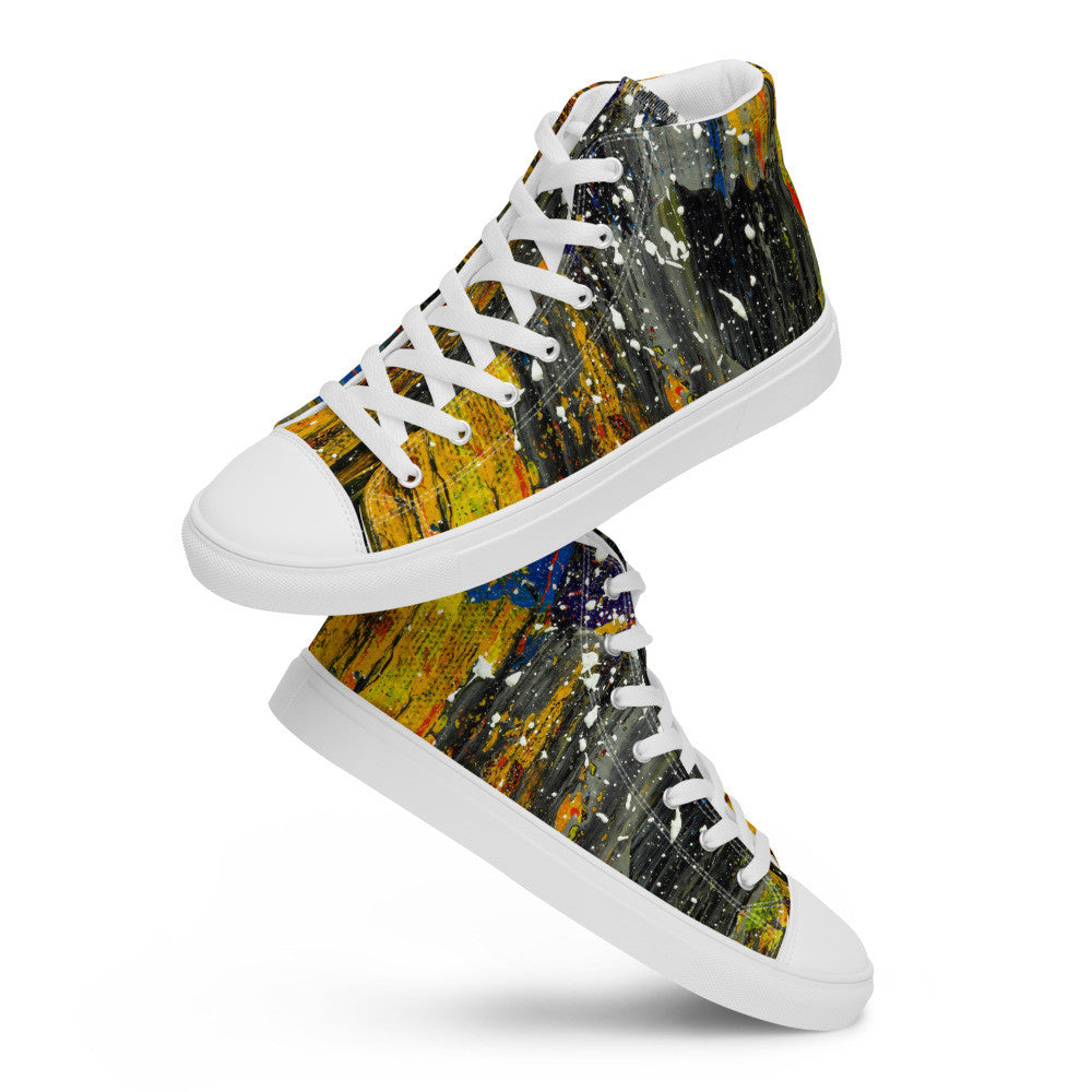 Gianneli Colours Handmade Men’s High Top Canvas Shoes