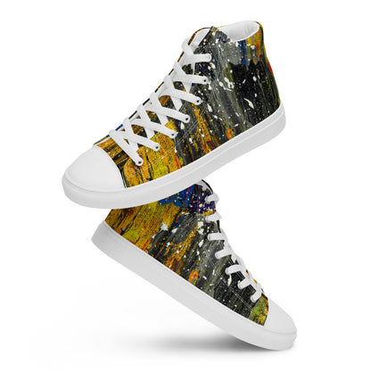 Gianneli Colours Handmade Men’s High Top Canvas Shoes