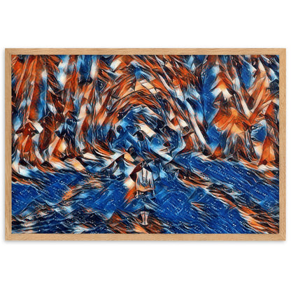 LOVE IS WHEN YOU CAN SEE WITHIN ME A.K Velvet Edition Framed Poster