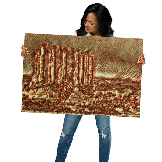 WHEN ALEXANDER THE GREAT ENTERED EPHESUS GOLDEN AGE Glossy Metal Print-0