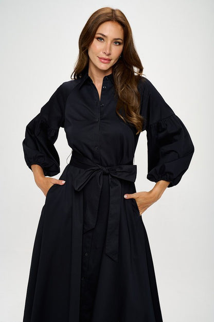 Maxi Shirt Dress