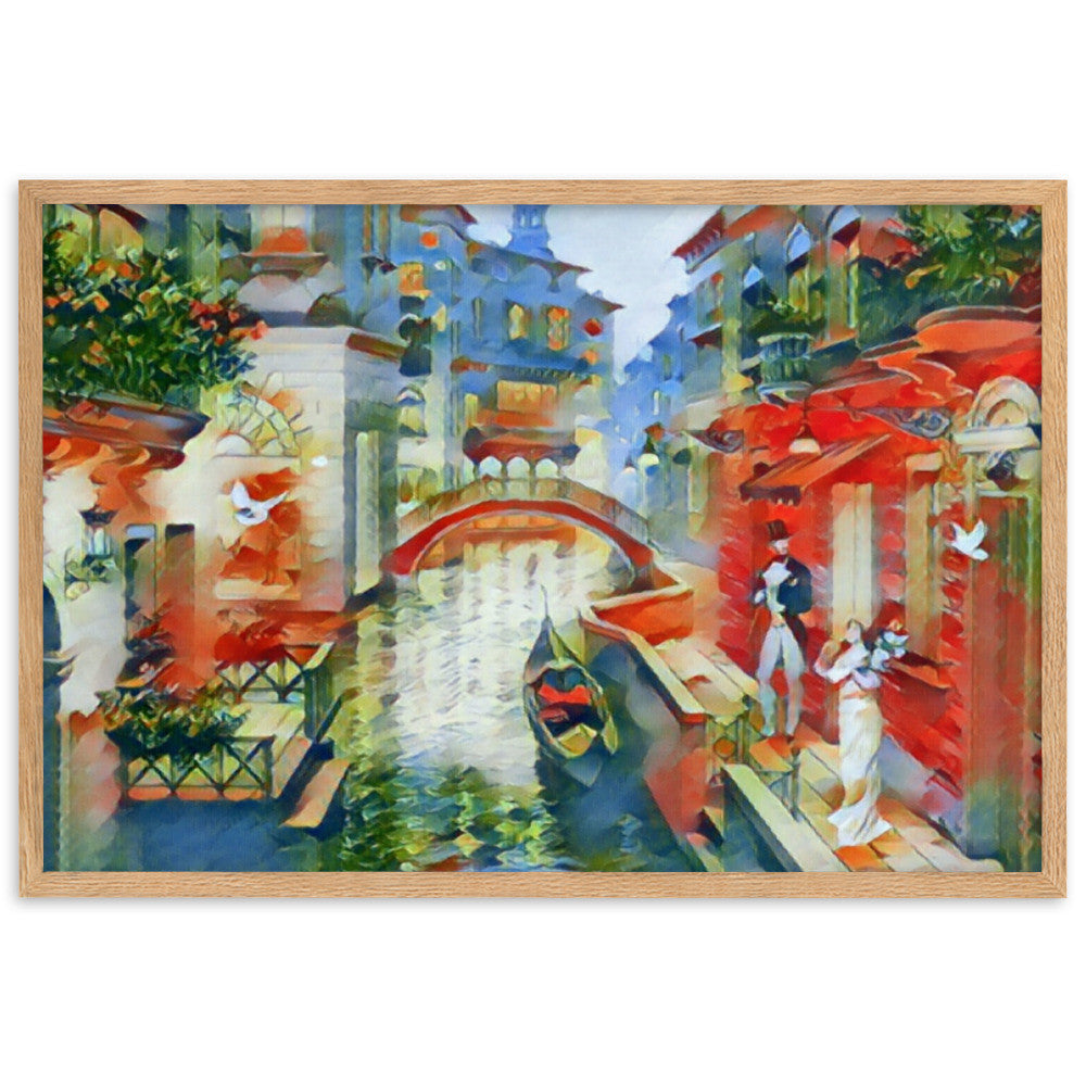 Questo è il mio porto e tu il suo cuore Premium Framed Poster-0