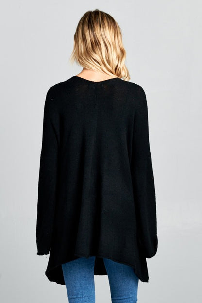 Extra Soft Oversize Open Front Kimono Cardigan-3