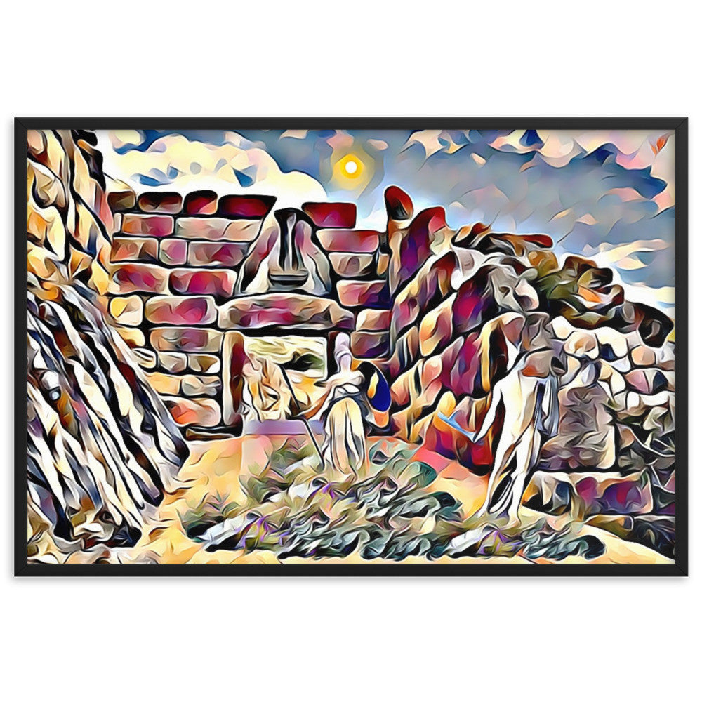 PERSEUS ON THE ROAD TO LION GATE Superior Framed Poster-0