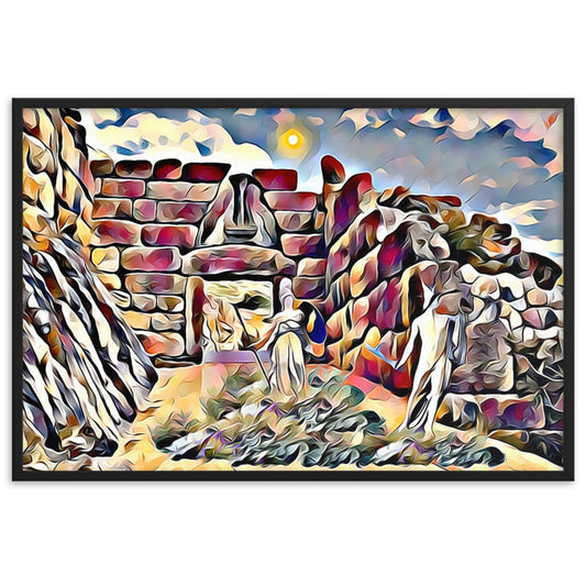 PERSEUS ON THE ROAD TO LION GATE Superior Framed Poster-0