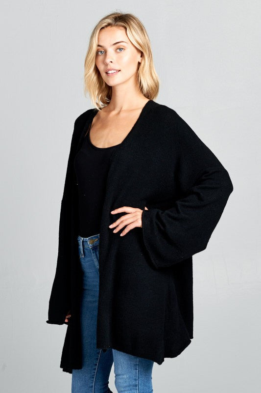 Extra Soft Oversize Open Front Kimono Cardigan-1