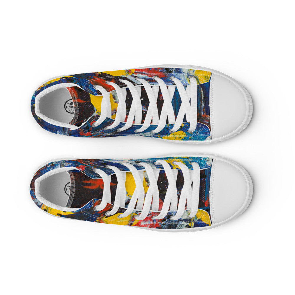 Gianneli Colours Handmade Women’s High Top Canvas Shoes