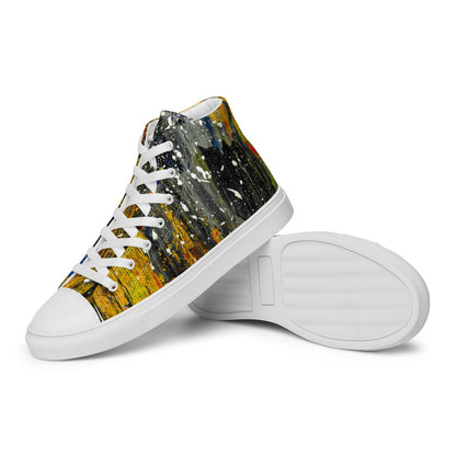 Gianneli Colours Handmade Men’s High Top Canvas Shoes