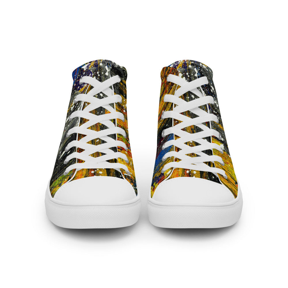 Gianneli Colours Handmade Men’s High Top Canvas Shoes