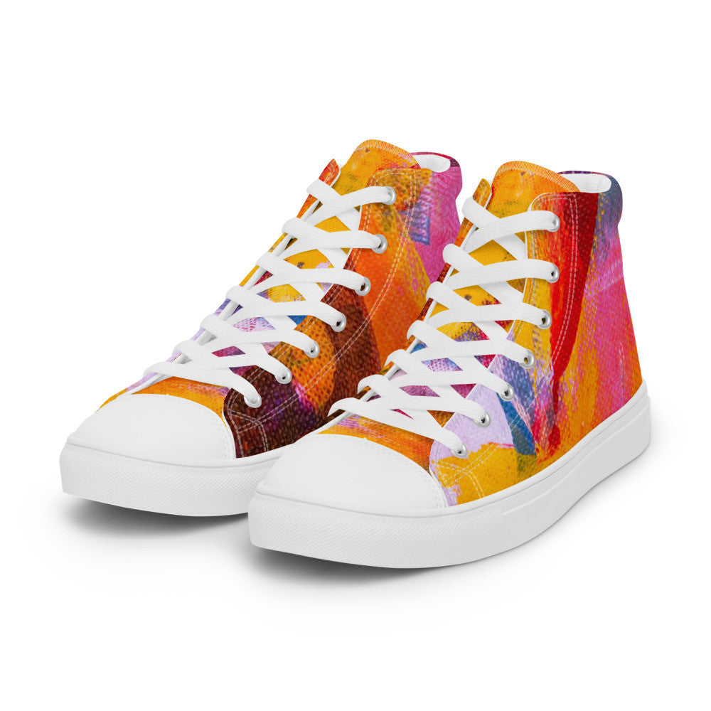 Gianneli Colours Handmade Women’s High Top Canvas Shoes