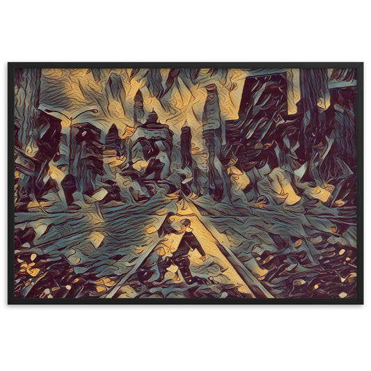 YOU ARE THE RHYTHM THAT STILL DANCES WITHIN ME Velvet Framed Poster