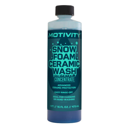 MOTIVITY Snow Foam Ceramic Car Wash Soap, Concentrated Formula, Fresh Linen Scent – 16 fl oz Motivity