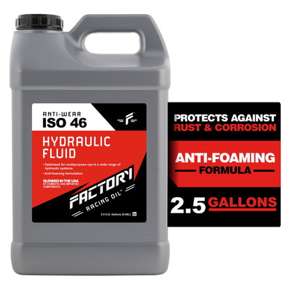 Factory Racing Oil Anti-Wear ISO 46 Hydraulic Fluid - 2.5 Gallons