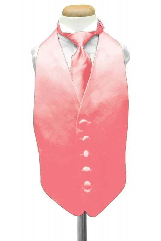 Luxury Satin Kids Tuxedo Vest-22