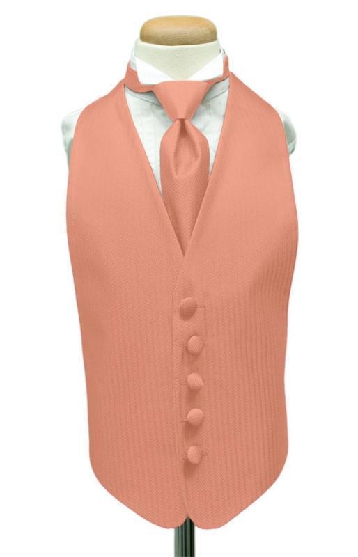 Herringbone Kids Tuxedo Vest-3