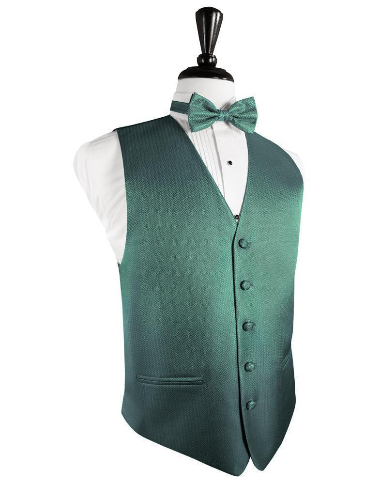 Herringbone Tuxedo Vest-2