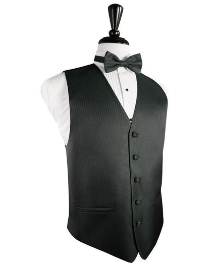 Herringbone Tuxedo Vest-1