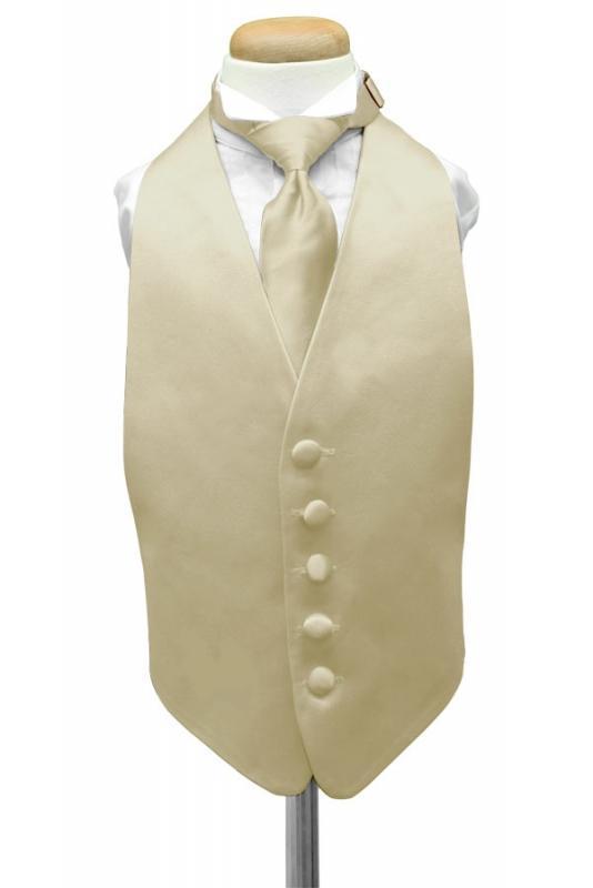 Luxury Satin Kids Tuxedo Vest-3