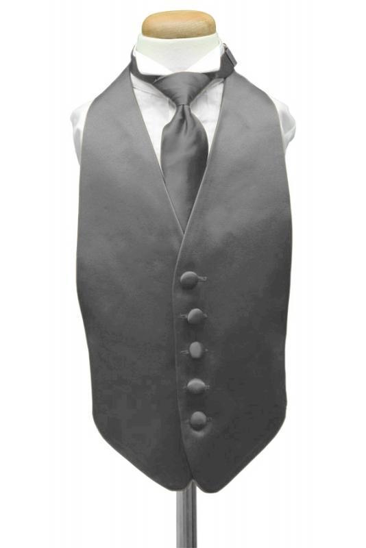 Luxury Satin Kids Tuxedo Vest-10