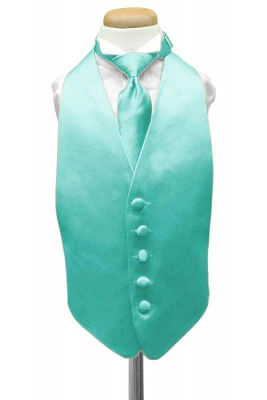 Luxury Satin Kids Tuxedo Vest 2-4