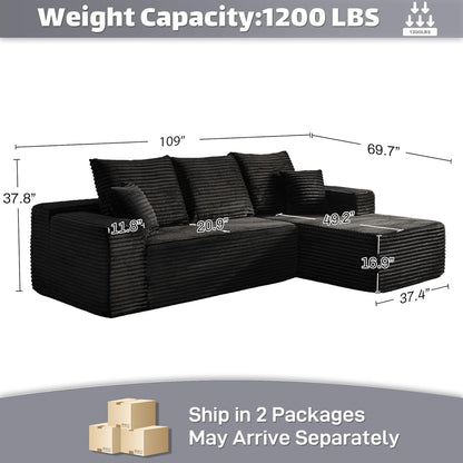 Modern Modular L Shaped Sectional Sofa for Living Room-1
